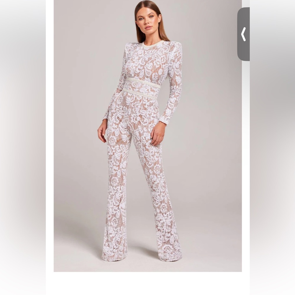 Nadine merabi white jumpsuit